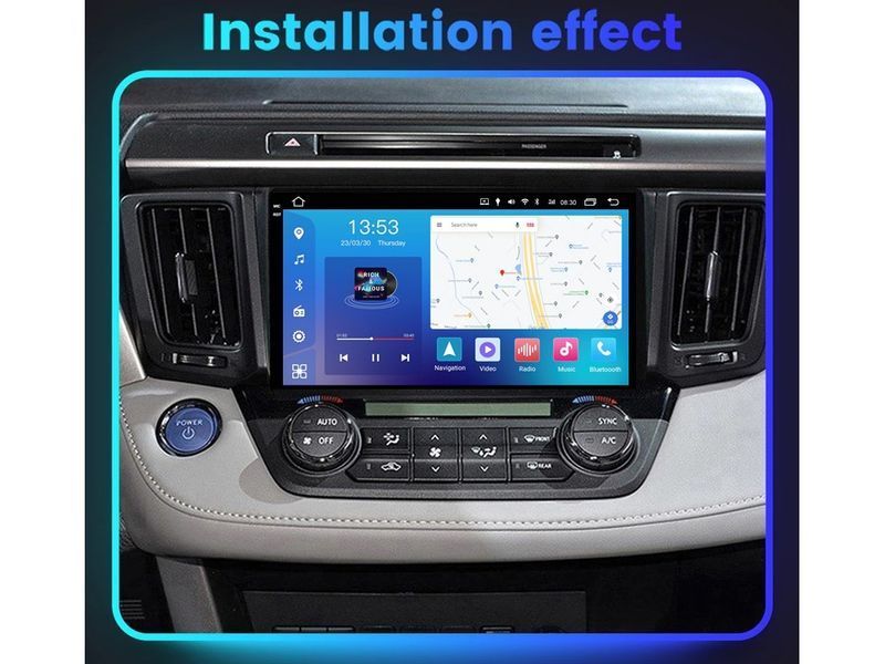 Штатна магнітола FORS.auto FS 4 MAX для Toyota RAV4 (4+32Gb, 9&quot\;) 2013-2018 FS-5033 фото