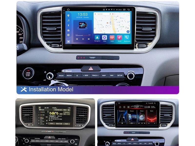 Штатна магнітола FORS.auto FS 6 MAX для Kia Sportage/KX5 (6+128Gb, 9&quot\;) 2018-2020 FS-6276 фото