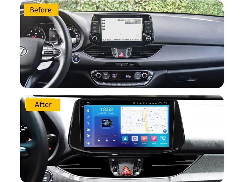 Штатна магнітола FORS.auto FS 4 PRO для Hyundai i30 (4+64Gb, 9&quot\;) 2017-2019 FS-4096 фото