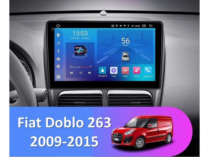 Штатна магнітола FORS.auto FS 2 ULTRA для Fiat Doblo (2+32Gb, 10&quot\;) 2009-2015 FS-1955 фото