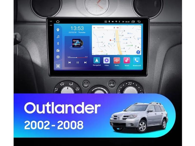 Штатна магнітола FORS.auto FS 4 MAX для Mitsubishi Outlander (4+32Gb, 9&quot\;) 2002-2008 FS-5397 фото