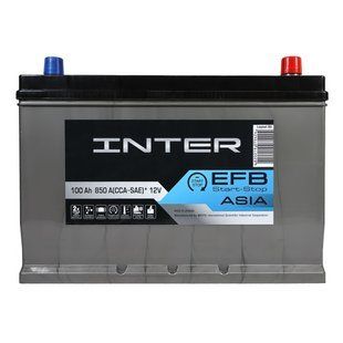 Автомобільний акумулятор INTER Premium Asia 100Ah 850A R+ EFB (D31) 2081 фото
