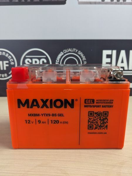 Мото акумулятор MAXION (HUAWEI) 24MXBM-YTX9-BS GEL (12V, 9Ah, 120A, +/-) 10011058 фото