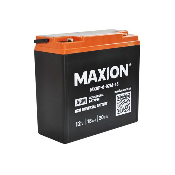 Акумулятор тяговий MAXION (HUAWEI) MXBT-6-DZM-18 (12V, 18А) 1022446 фото