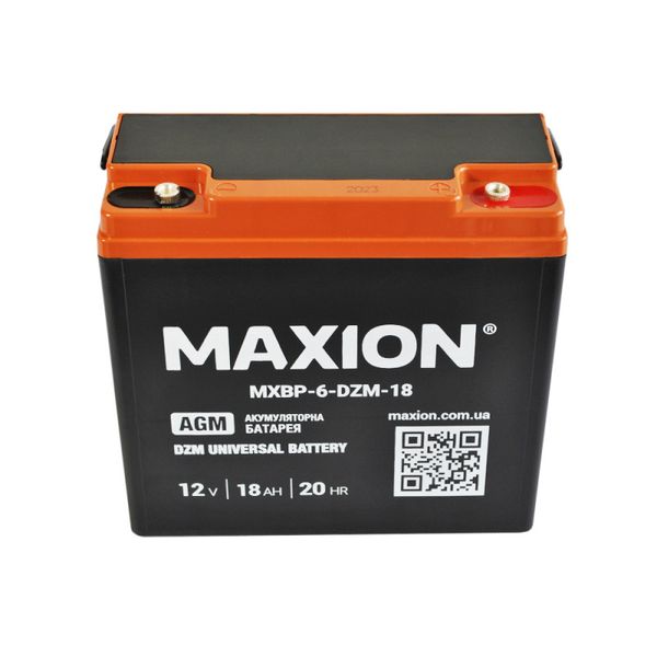 Акумулятор тяговий MAXION (HUAWEI) MXBT-6-DZM-18 (12V, 18А) 1022446 фото