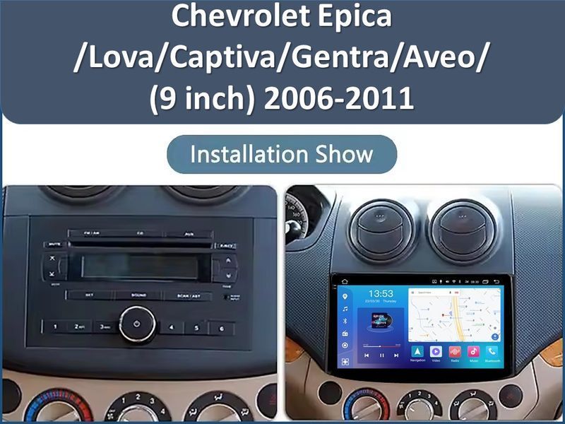 Штатна магнітола FORS.auto FS 2 PRO для Chevrolet Epica/Lova/Captiva/Gentra/Aveo (2+32Gb, 9&quot\;) 2006-2011 FS-2182 фото