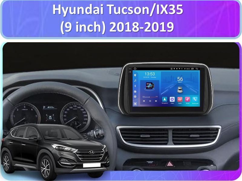Штатна магнітола FORS.auto FS 2 ULTRA для Hyundai Tucson/IX35 (2+32Gb, 9&quot\;) 2018-2019 FS-1500 фото