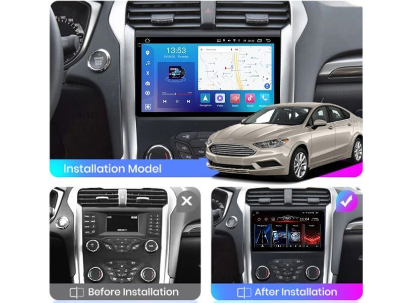 Штатна магнітола FORS.auto FS 4 MAX для Ford Mondeo Fusion (4+32Gb, 9&quot\;) 2012-2019 FS-5142 фото