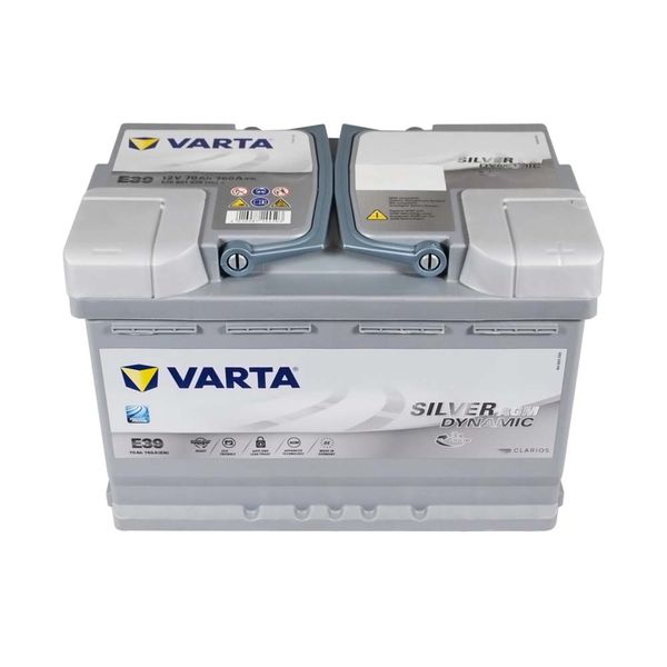 Автомобільний акумулятор VARTA Silver Dynamic AGM 70Ah 760А R+ (правий +) E39 564958891429 фото
