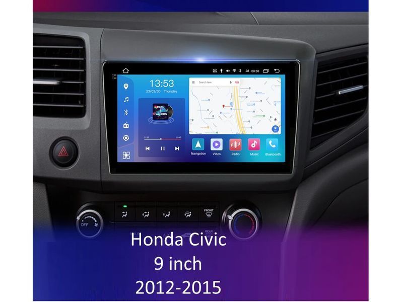Штатна магнітола FORS.auto FS 4 PRO для Honda Civic (4+64Gb, 9&quot\;) 2012-2015 FS-4104 фото