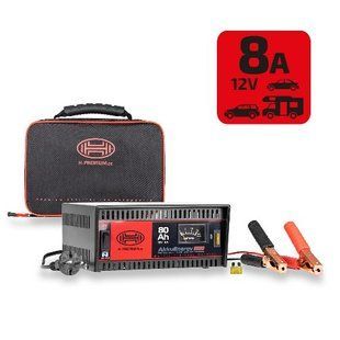 Зарядний пристрій PRO 8A 12V 18-80AHR/стрілочний індикатор "Heyner" 849514 фото