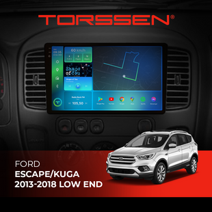 Штатна магнітола Torssen 2K Ford Escape/Kuga 13-18 LOW END FL9 4+64Gb 4G Carplay DSP 202305596 фото
