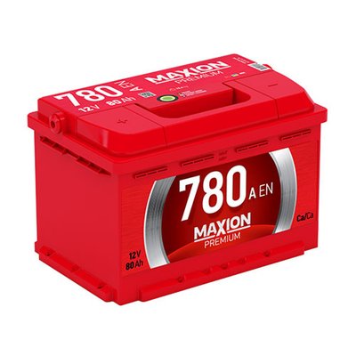 Автомобільний акумулятор MAXION Premium 80Аh 780A R+ (правий +) 564958887205 фото