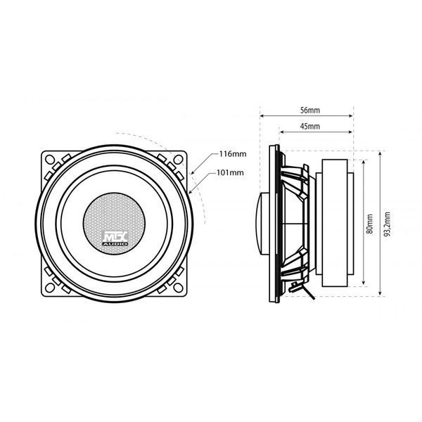 Коаксіальна акустика MTX TX440C 202301448 фото