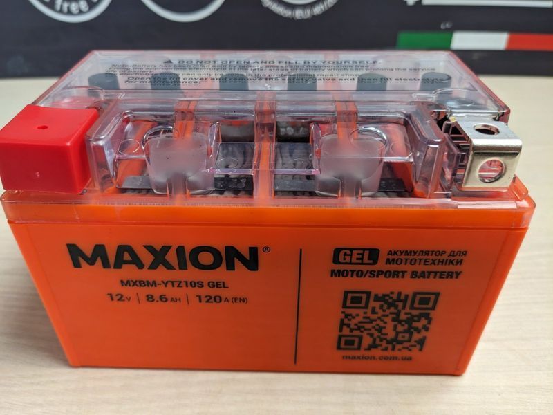 Мото акумулятор MAXION (HUAWEI) MXBM-YTZ10S GEL (12V, 8,6A) 10011059 фото