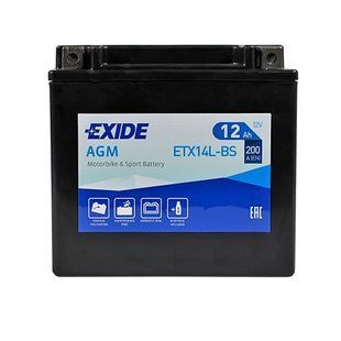 Мото акумулятор EXIDE ETX 14L-BS EXIDE (12V, 12A) 566125883050 фото