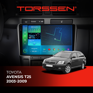 Штатна магнітола Torssen 2K DTS Toyota Avensis T25 03-09 F9432 4G Carplay DSP 202308531 фото