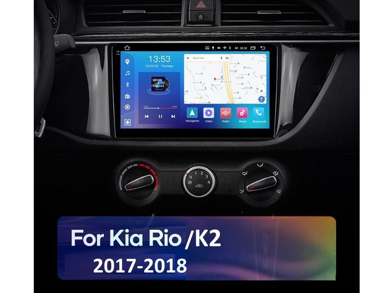 Штатна магнітола FORS.auto FS 6 MAX для Kia K2/Rio (6+128Gb, 9&quot\;) 2017-2018 FS-6245 фото