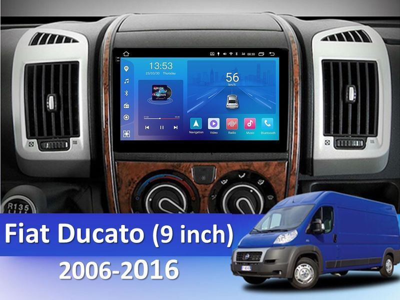 Штатна магнітола FORS.auto FS 2 ULTRA для Fiat Ducato (2+32Gb, 9&quot\;) 2006-2016 FS-1660 фото