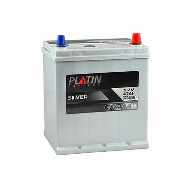 Автомобільний акумулятор PLATIN Silver Asia 42Ah 370A R+ (правий +) SMF 564958891256 фото