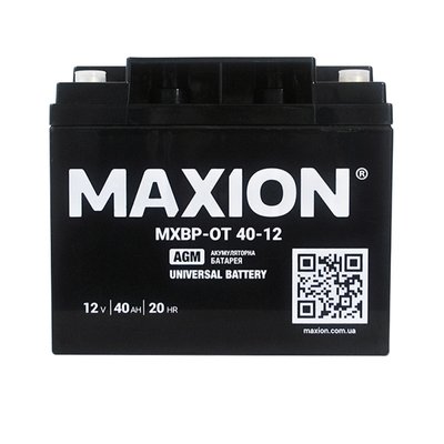 Акумулятор промисловий MAXION (HUAWEI) MXBP-OT 40-12 (12V, 40А) 1022448 фото