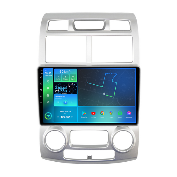 Штатная магнитола Torssen Kia Sportage 2 05-09 climate Європа F98256 4G Carplay DSP 202307592 фото