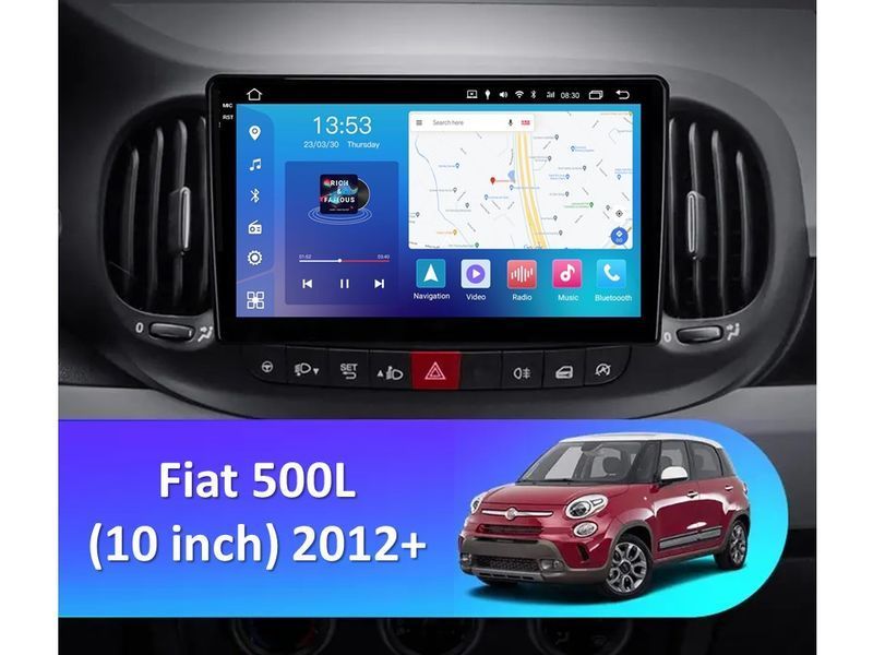 Штатна магнітола FORS.auto FS 4 MAX для Fiat 500L (4+32Gb, 10&quot\;) 2012+ FS-5450 фото