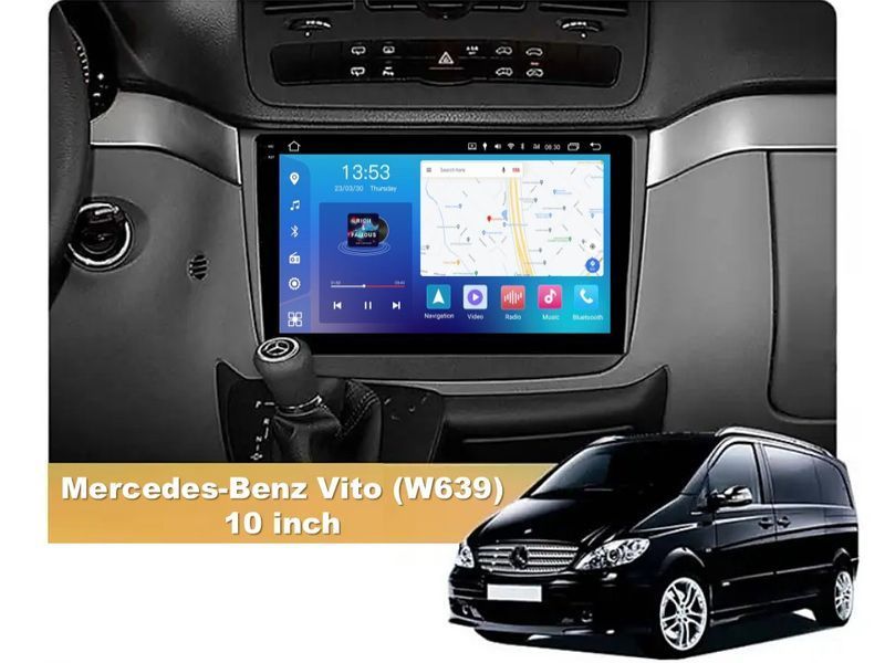 Штатна магнітола FORS.auto FS 6 MAX для Mercedes-Benz Vito (W639) (6+128Gb, 10&quot\;) 2003-2010 FS-6570 фото