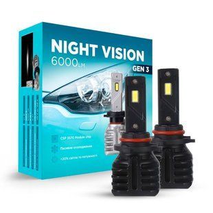 Автомобільні LED лампи HB3[9005] Carlamp Night Vision Gen 3 Led автолампи 6000 Lm 5500 K (NVG3HB3) 215229 фото
