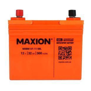 Мото акумулятор MAXION (HUAWEI) MXBM-U1-11 GEL (12V, 32Ah, 300A, +/-) 10011062 фото