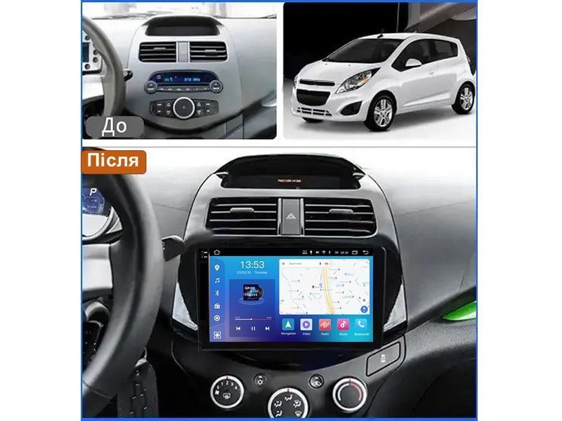 Штатна магнітола FORS.auto FS 6 MAX для Daewoo Matiz/Chevrolet Spark/Beat (6+128Gb, 9&quot\;) 2009-2016 FS-6639 фото