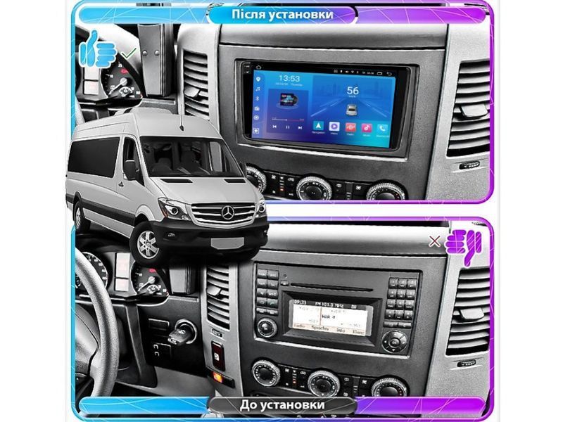 Штатна магнітола FORS.auto FS 2 ULTRA для Mercedes-Benz Sprinter (W906)/Volkswagen Crafter (2+32Gb, 9&quot\;) 2006+ FS-0295 фото