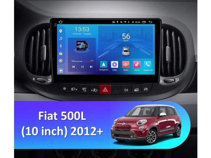 Штатна магнітола FORS.auto FS 2 ULTRA для Fiat 500L (2+32Gb, 10&quot\;) 2012+ FS-1663 фото